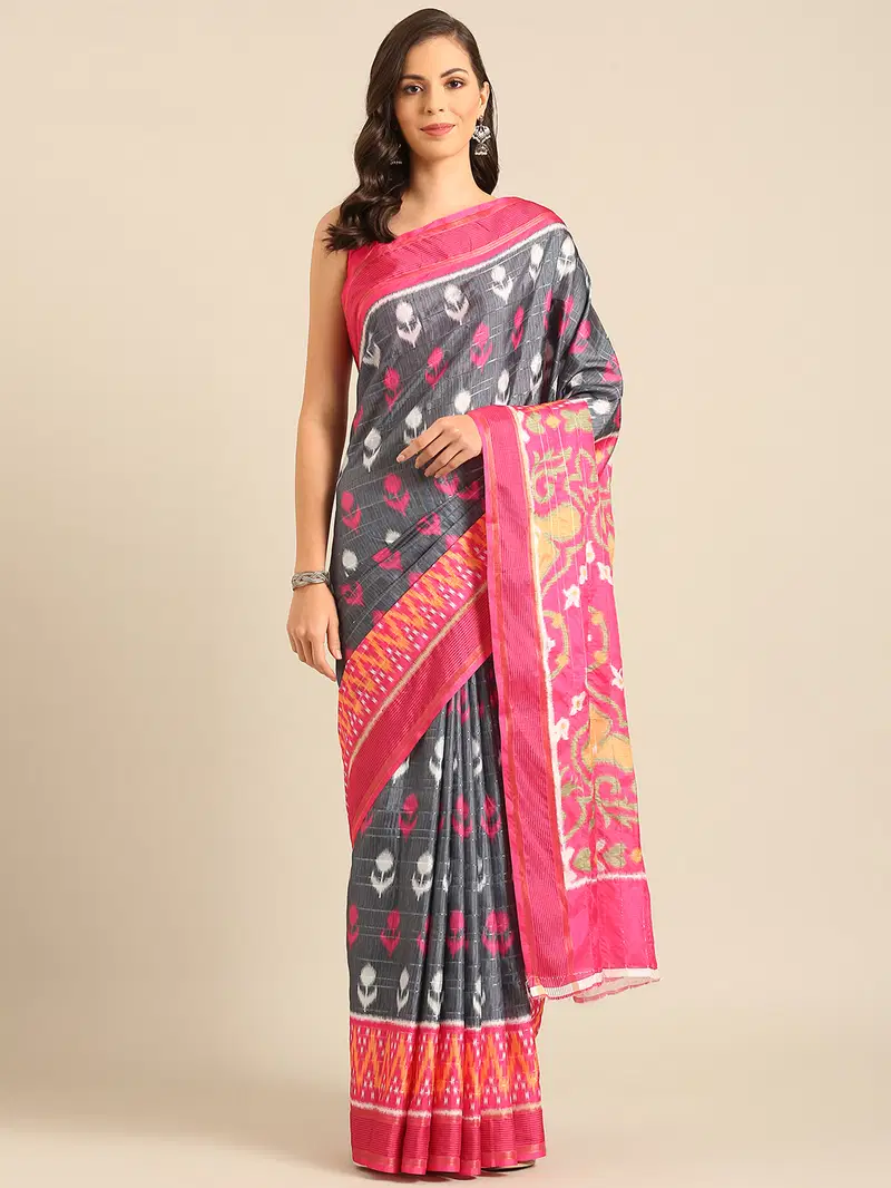 Manipuri Patola Handloom By Bunawat Designer Printed Sarees Wholesale Market In Surat